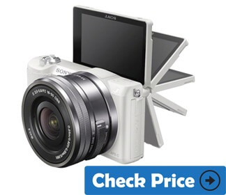 Sony alpa a5100 cheap vlogging camera with flip screen